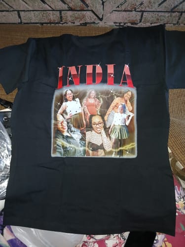 Customer photo review of CUSTOM VINTAGE TEE