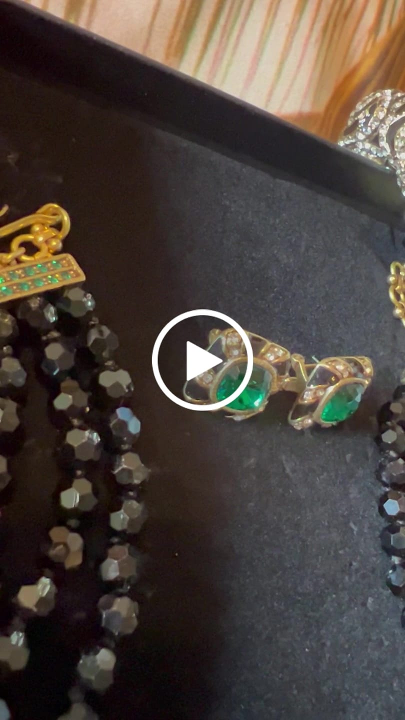 Customer video review of HEIDI DAUS®"Tempting Tigress" Enamel Crystal Button Earrings
