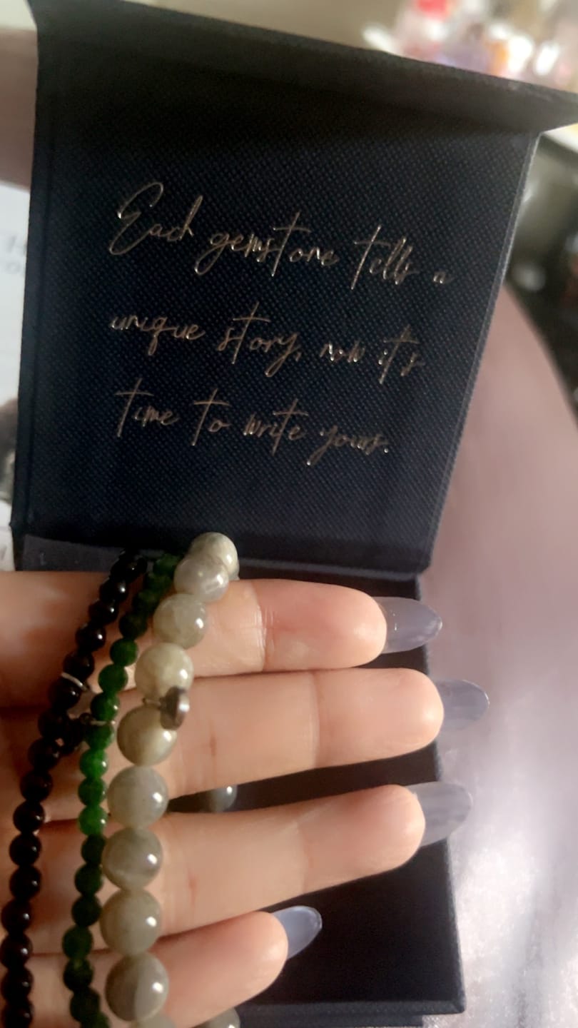 Customer photo review of Black Tourmaline Bracelet