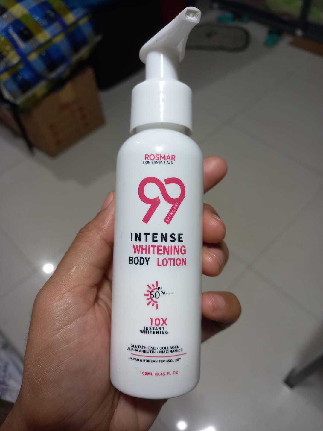 Customer photo review of ROSMAR 99 SKINCARE LOTION