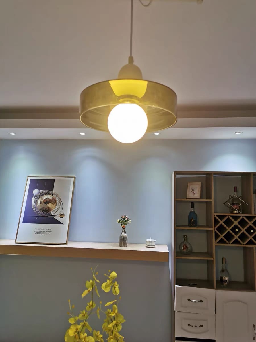 Customer photo review of Luminária Pendente Moderna Nórdica