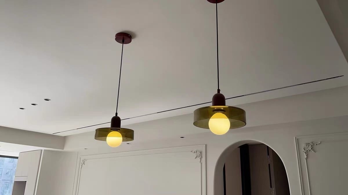 Customer photo review of Luminária Pendente Moderna Nórdica
