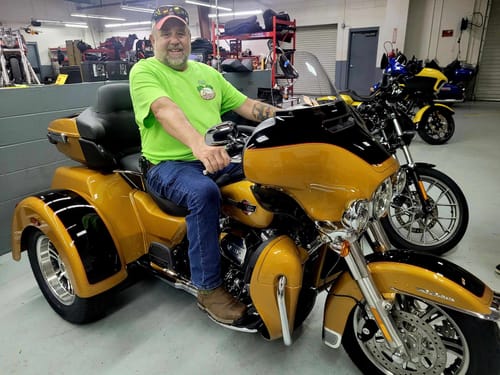 Customer photo review of Motorcycle Wrist Support - Ride Without Wrist Pain