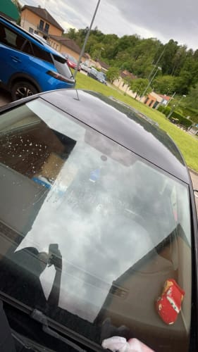 Customer photo review of Universal Matte Black Sun Strip