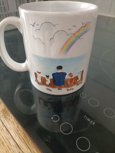 Customer photo review of Man & Dogs - Best Dog Dad Ever Personalised Mug