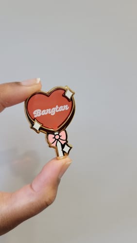 Customer photo review of [PREORDER] Heart Lollipop Transparent Pins
