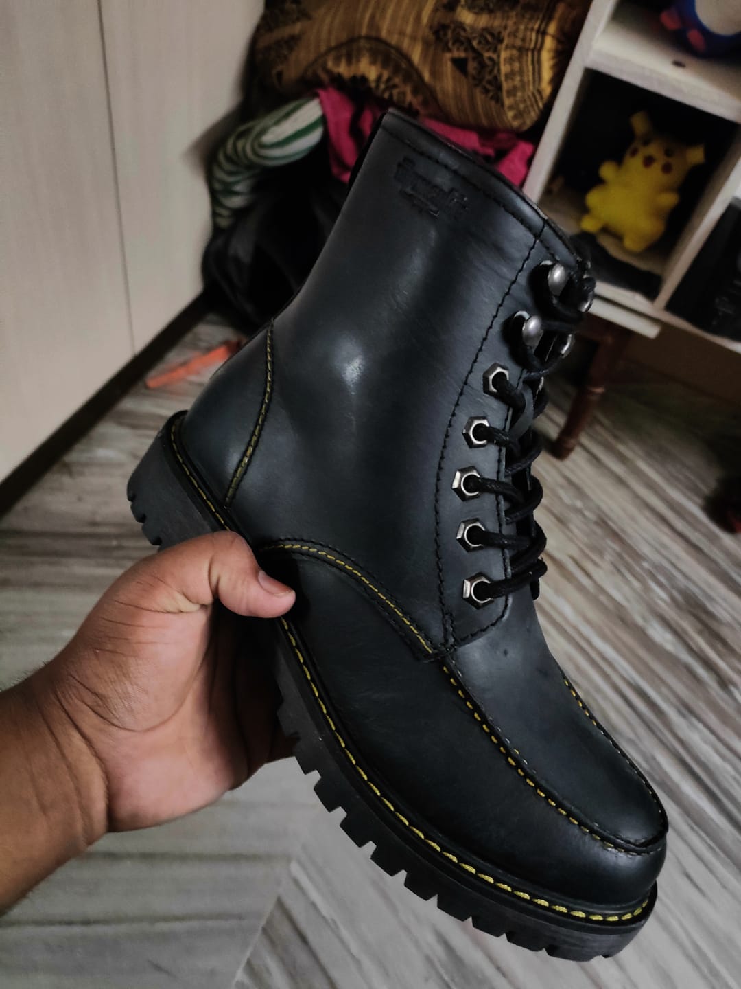 Customer photo review of boots moc-toe black