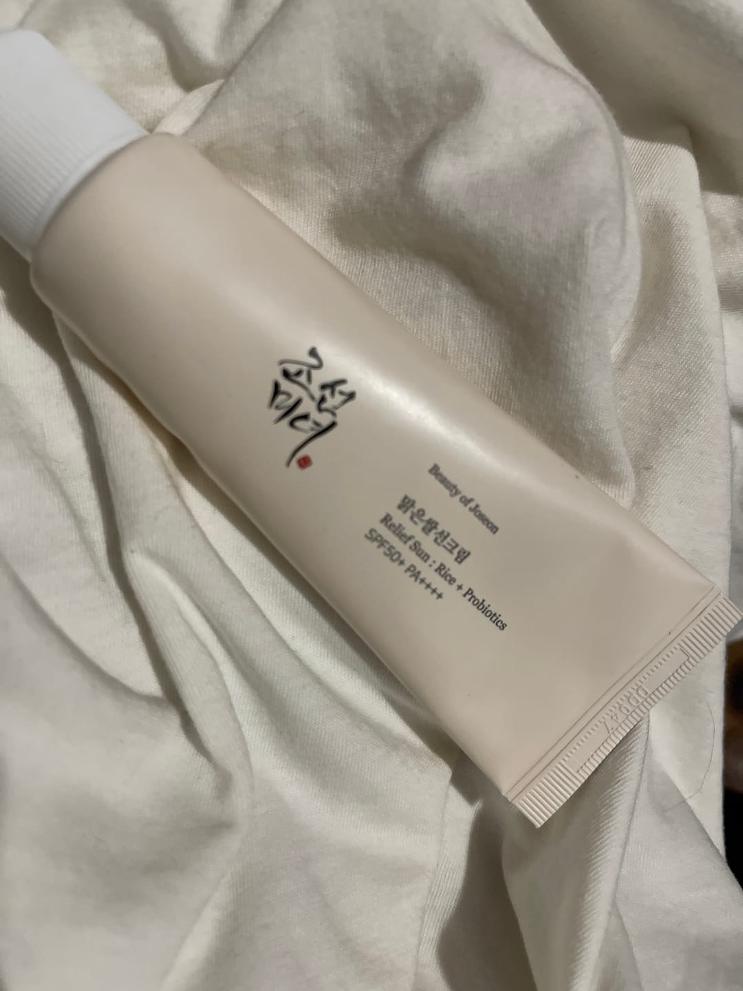 Customer photo review of Beauty of Joseon - Crème solaire Relief Sun riz + probiotiques - 50ml