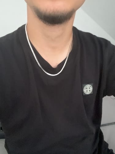 Customer photo review of MICRO TENNIS CHAIN. - 2.5MM WHITE GOLD
