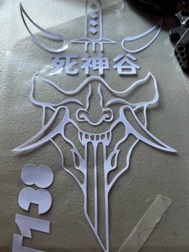 Customer photo review of JDM Shinigami Japanese Car Sticker