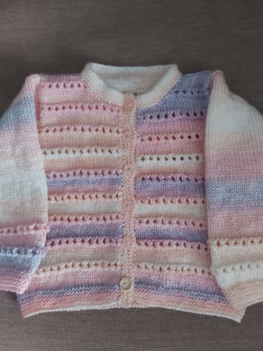 Customer photo review of Baby Mystery Knitting Box