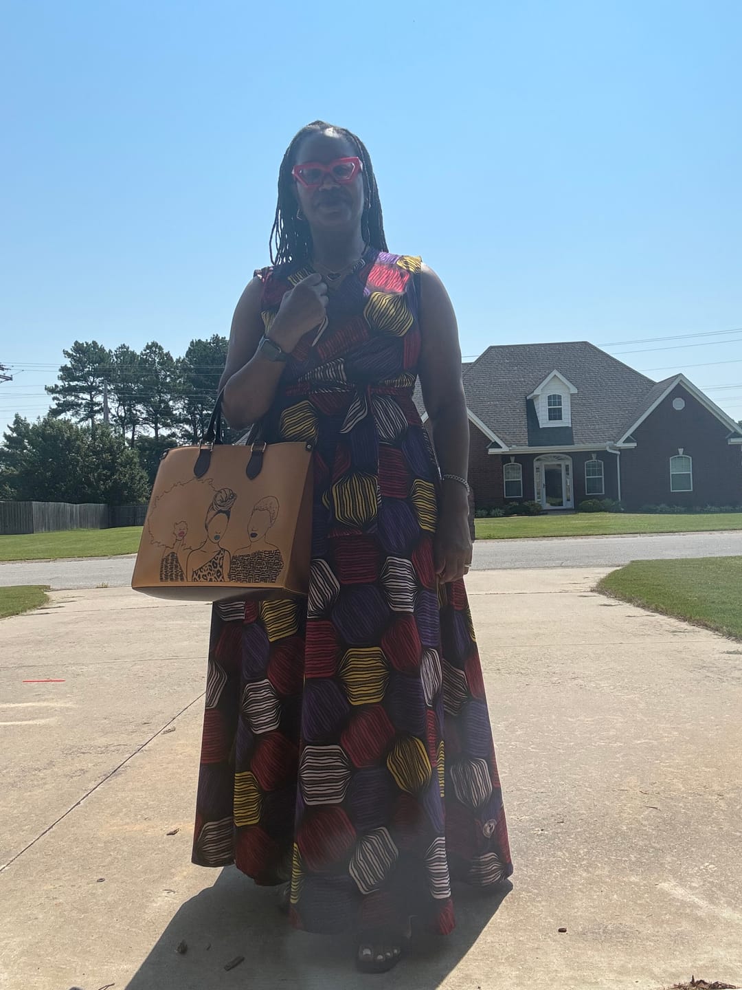Customer photo review of Mahogany Tote Bag