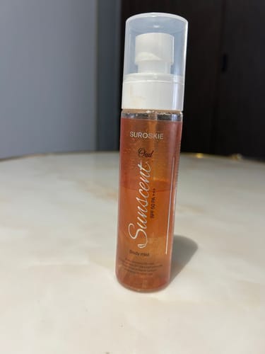 Customer photo review of Sunscent  Oud Body Mist ( Sunscreen Body Spray  SPF 50 PA+++ )