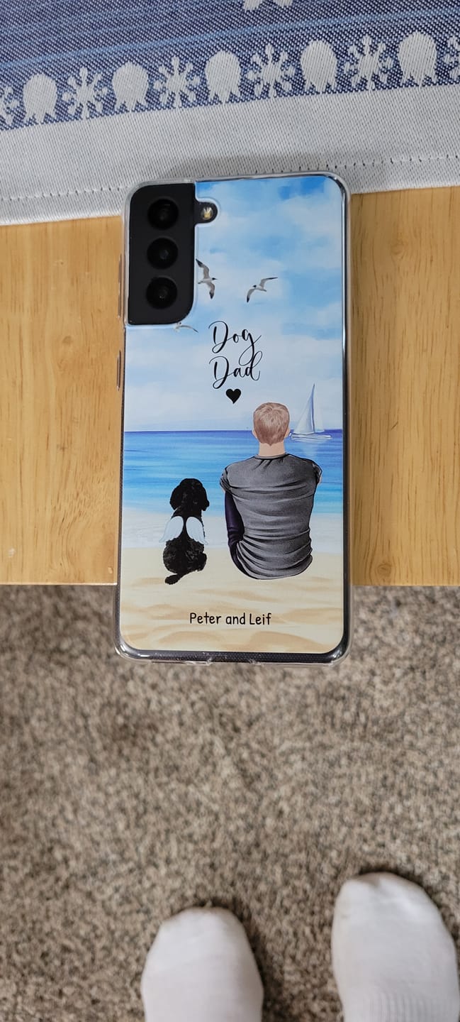 Customer photo review of Together with my pet - Personalized phone case