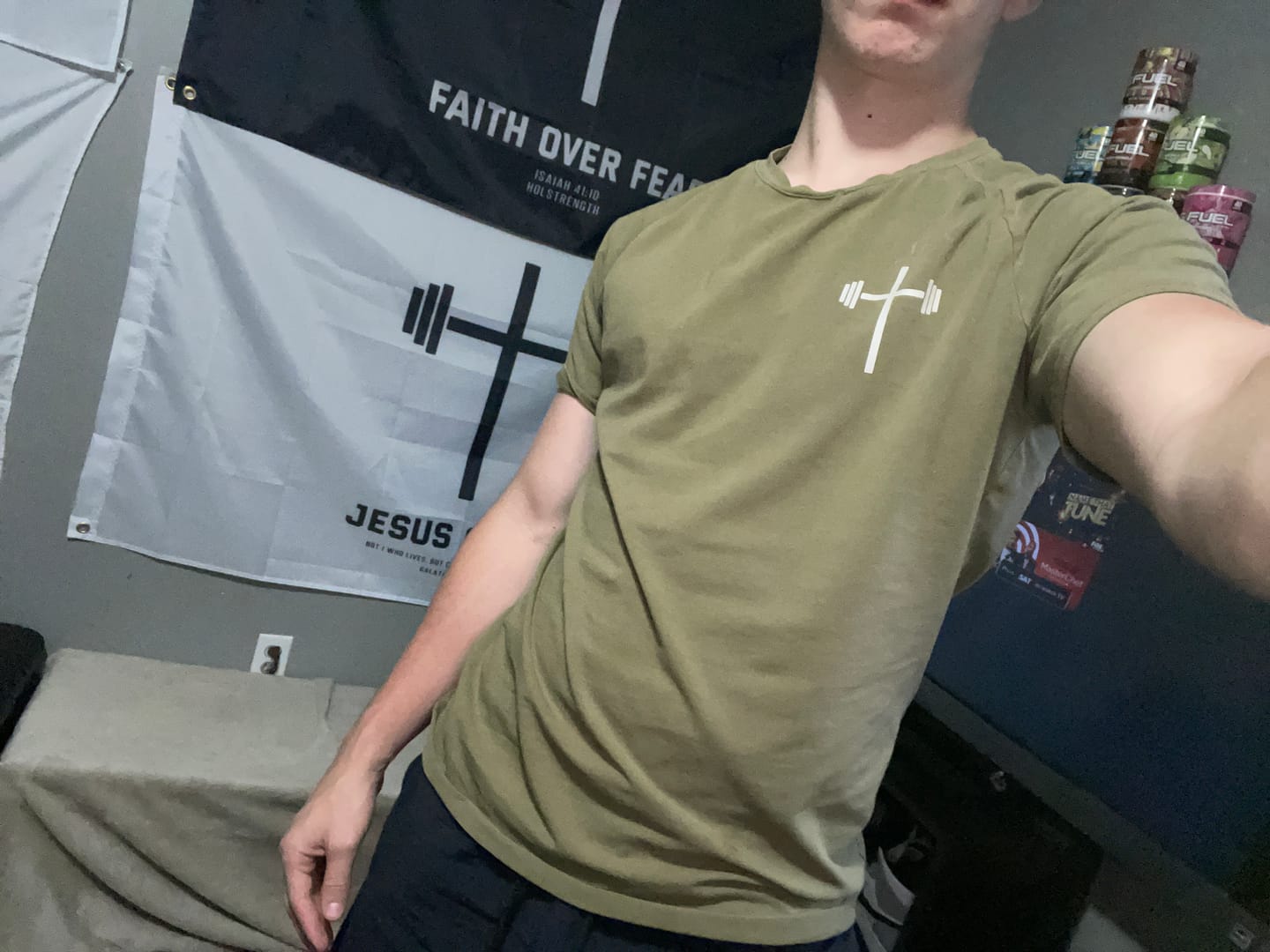 Customer photo review of Original Fitted Performance Tee