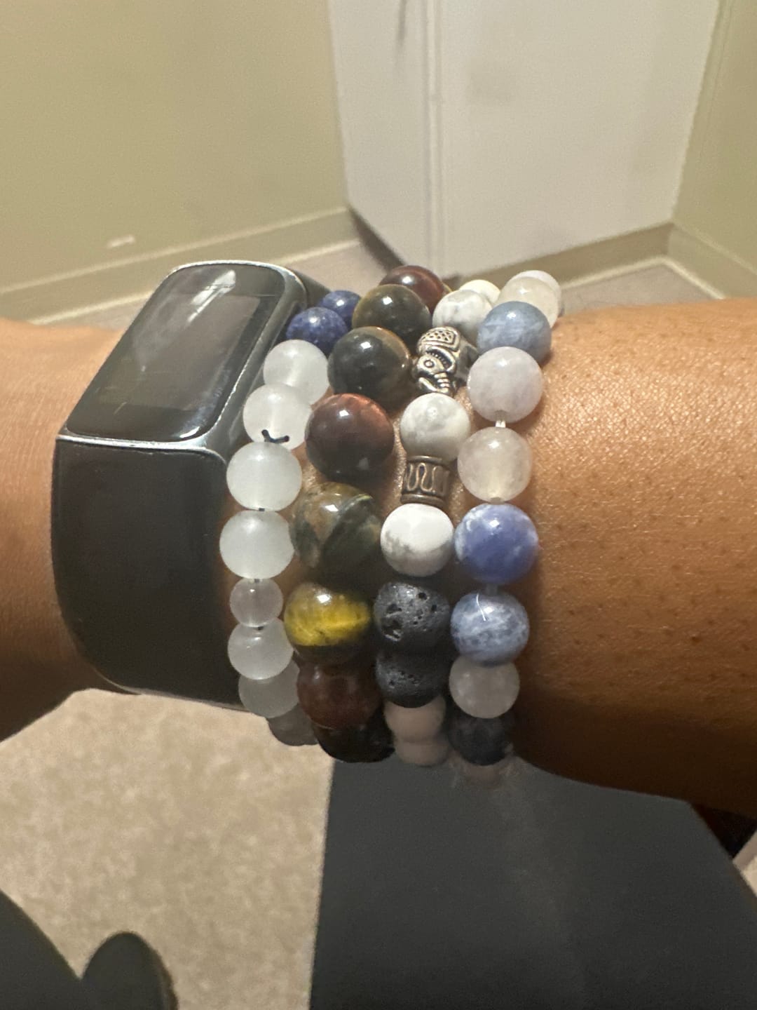 Customer photo review of Triple Stone Protection Bracelet