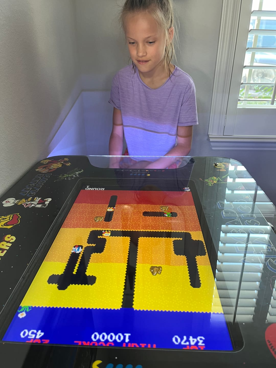 Customer photo review of TRACKBALL Cocktail Arcade Machine 3515 Multi cade Retro 3500 games Cabinet