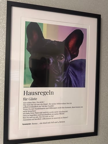 Customer photo review of Poster - Beste Freundin Definition - personalisierbar