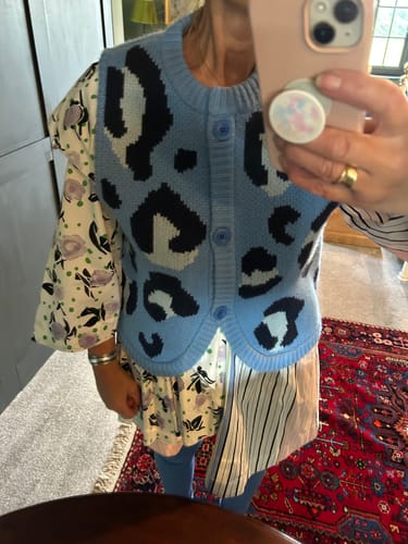 Customer photo review of Leopard Print Gilet