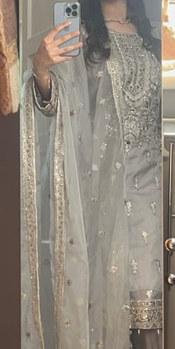 Customer photo review of Rangoon Luxury Organza Eid Collection 2024 - Ready To wear TR-02