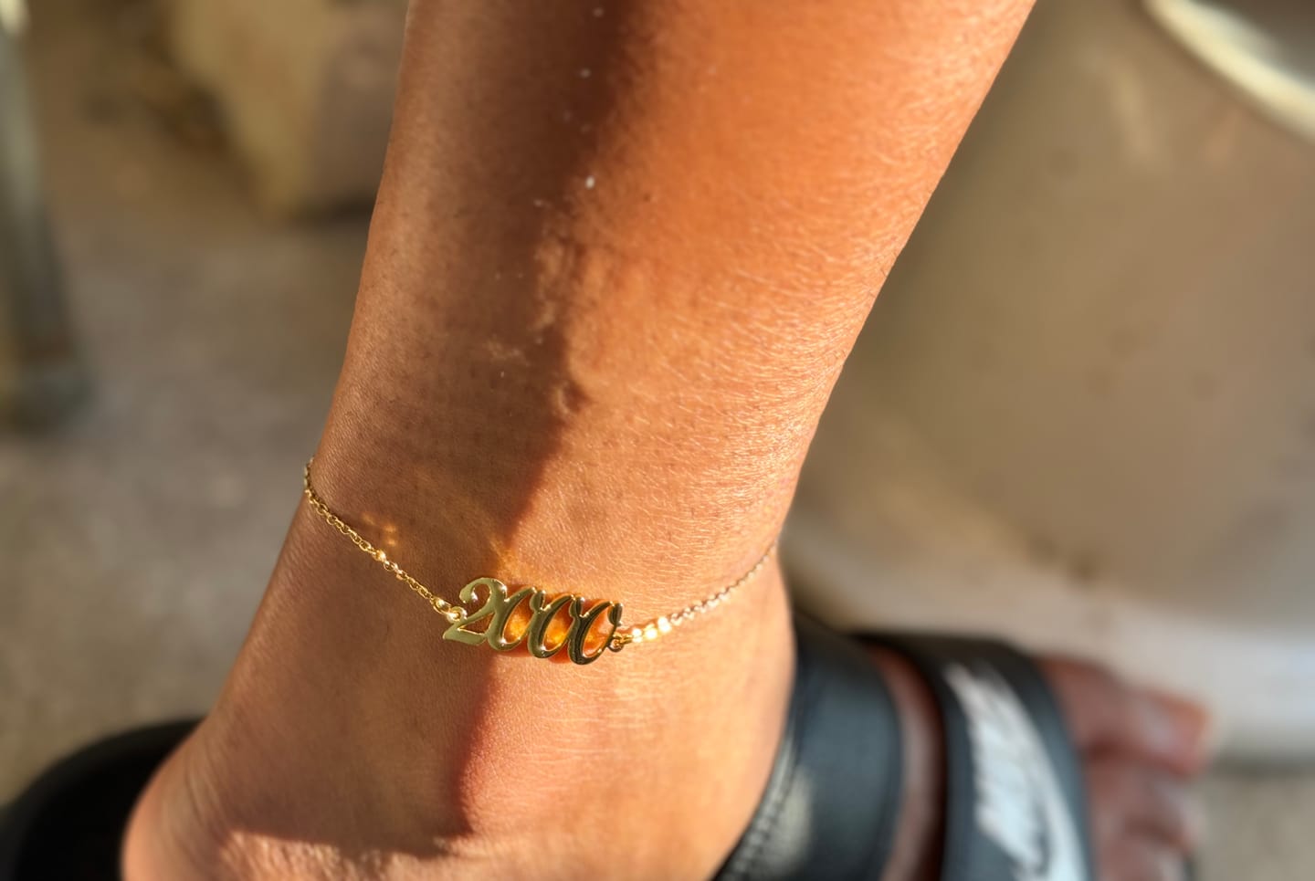 Customer photo review of Year Anklet
