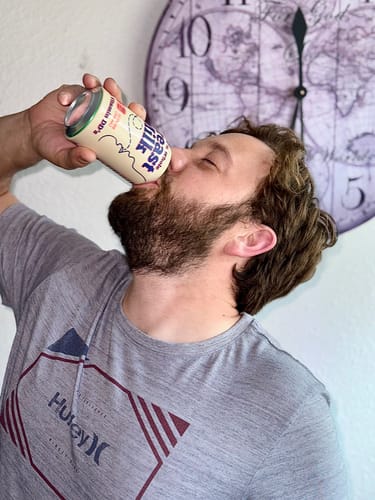 Customer photo review of Breast Milk Beersy Silicone Sleeve Hide-a-Beer Can Cooler