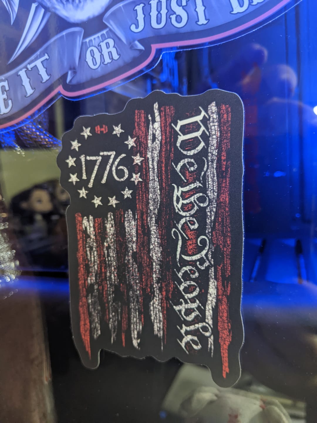 Customer photo review of We The People 1776 Flag Decal