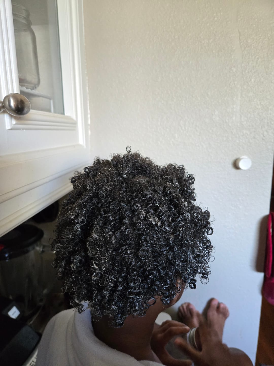 Customer photo review of Avocado & Banana Deep Conditioner 12 oz.