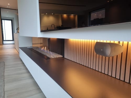 Customer photo review of Wooden Wall Panel | Grey Oak | Premium 3-sided Wood Veneer