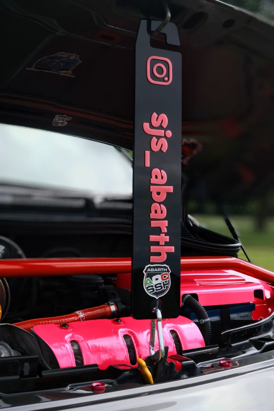 Customer photo review of Custom Universal Bonnet Props (4D Acrylic)