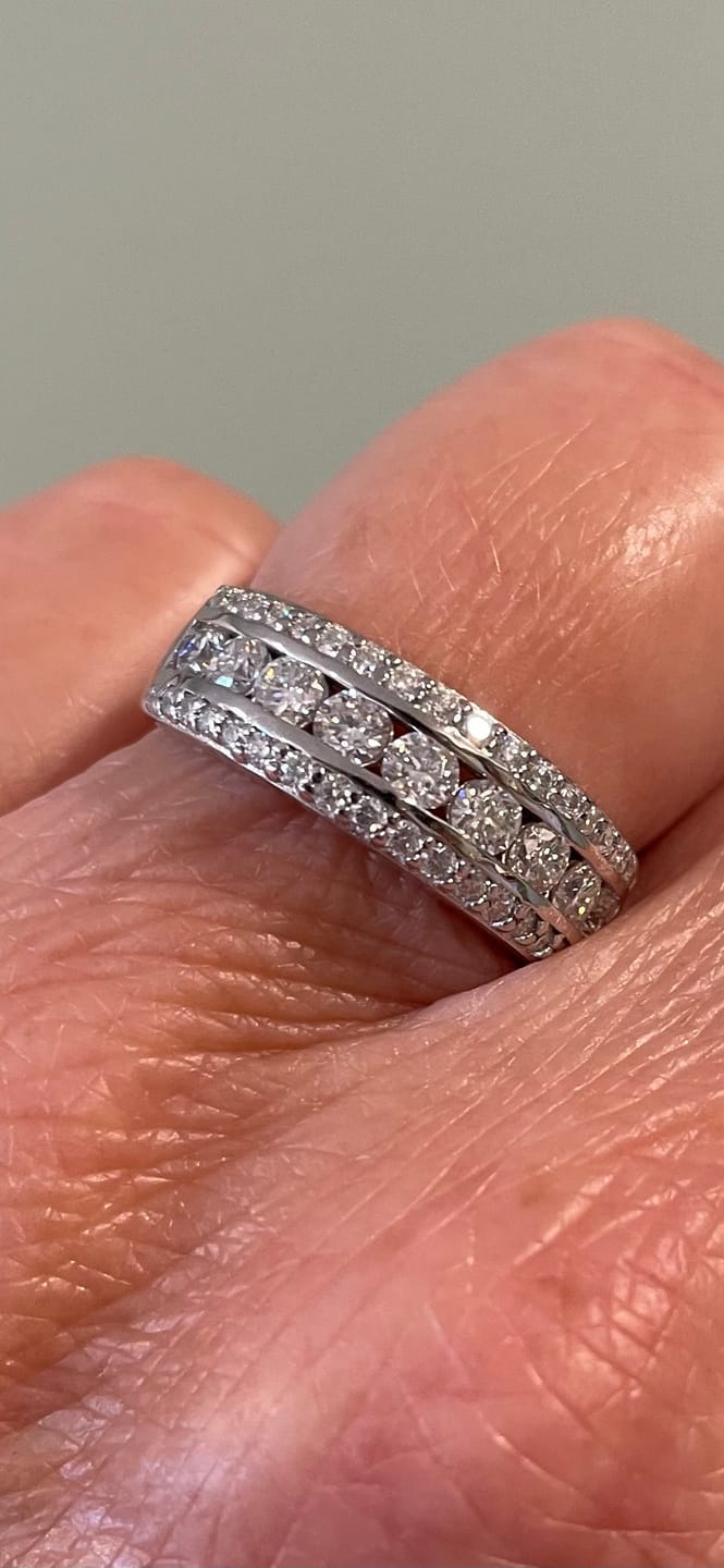 Customer photo review of Alya Art Deco Wide Band Ring
