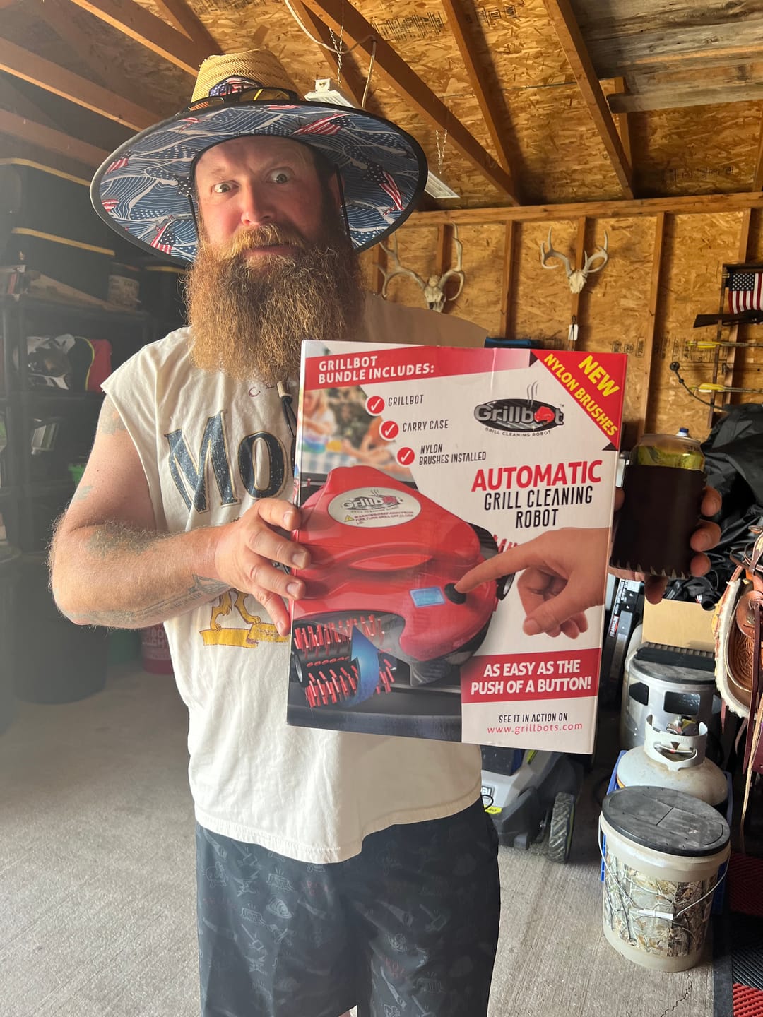 Customer photo review of Grillbot Grill Cleaning Robot