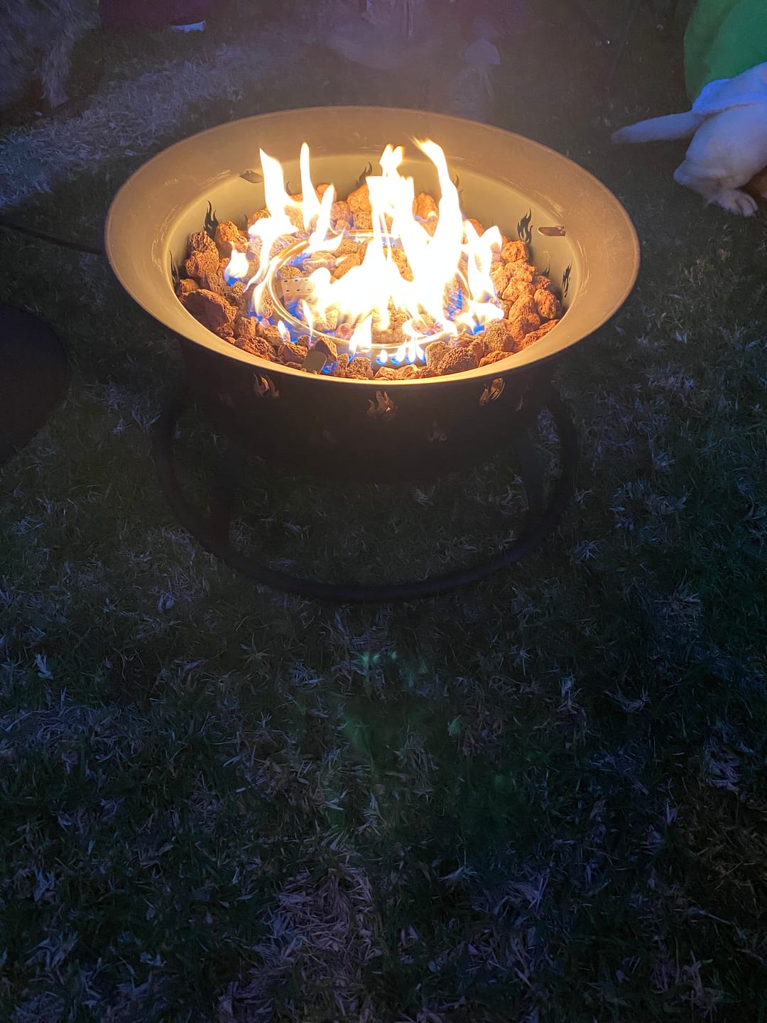 Customer photo review of Portable Outdoor Gas Fire Pit