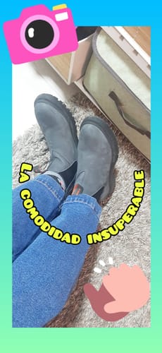 Customer photo review of Botín Original 2.0 Grafito Mujer