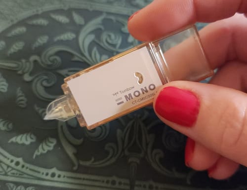 Customer photo review of Tombow Mono Pocket Correction Tape - Mineral Colors