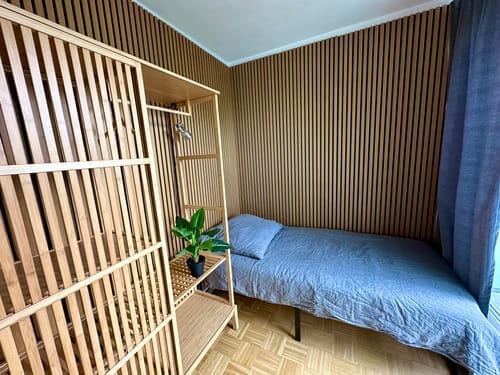 Customer photo review of Wooden Wall Panel | Mocca | Premium 3-sided Wood Veneer