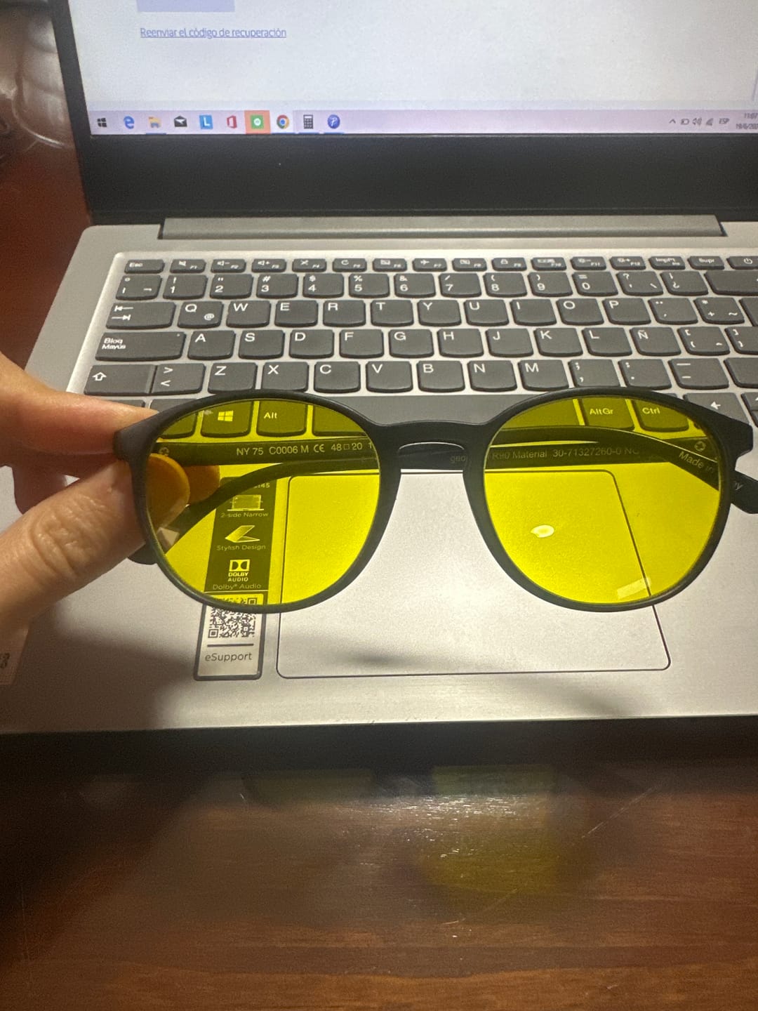 Customer photo review of blue blocker snub 4 450nm