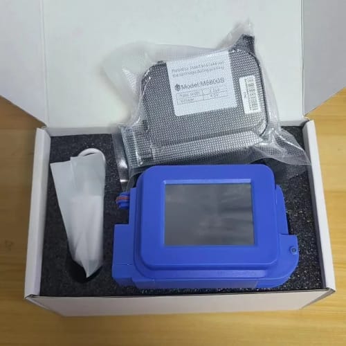 Customer photo review of Mini PrintPeak Handheld Inkjet Printer - Perfect for Curved Surfaces