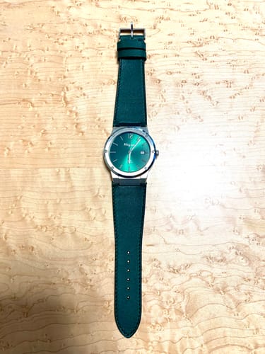 Customer photo review of Pine Green Calfskin