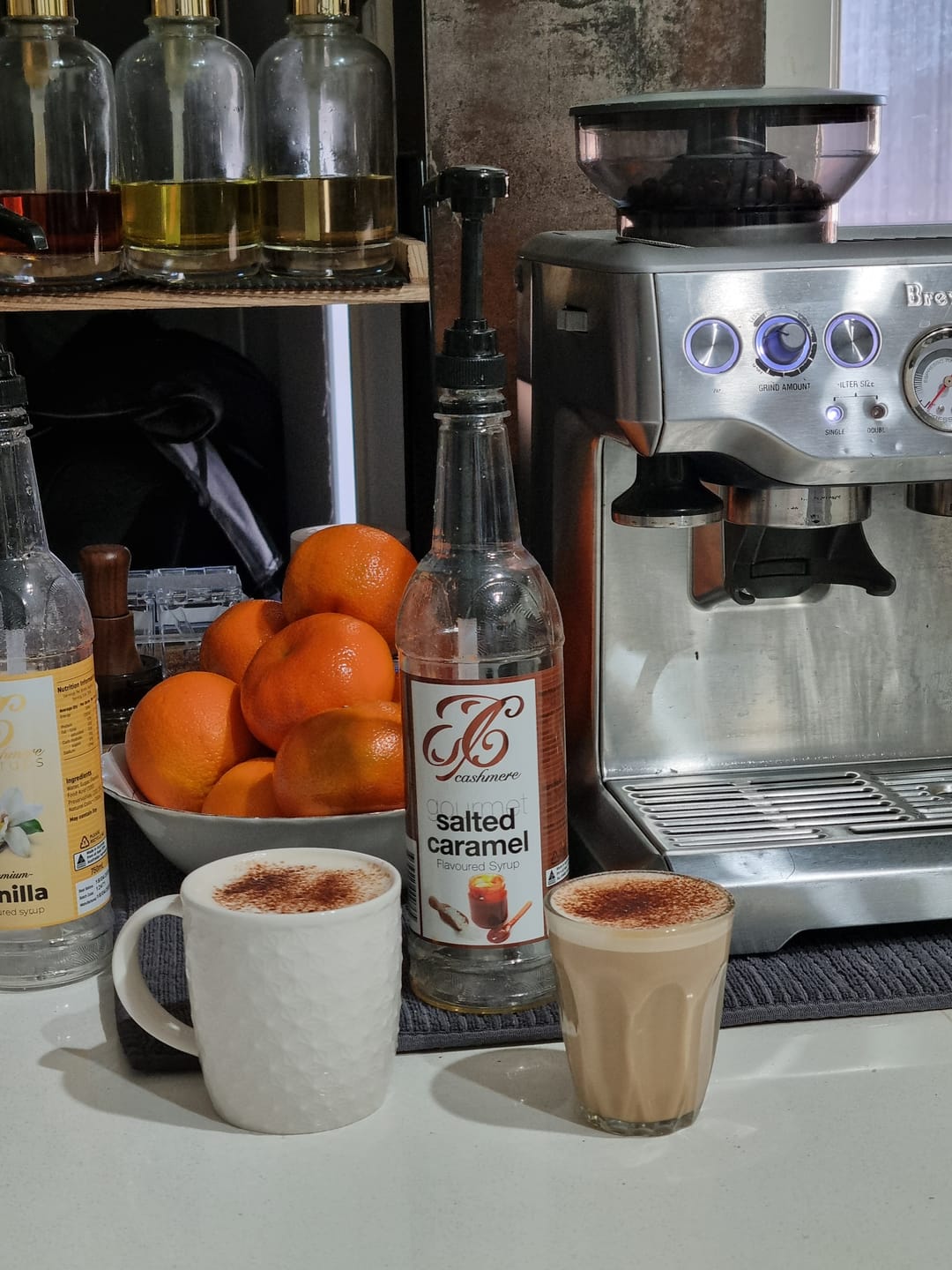 Customer photo review of Salted Caramel Coffee Syrup
