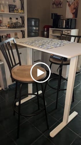 Customer video review of Flycity Electric Standing Desk Height Adjustable Computer Desk