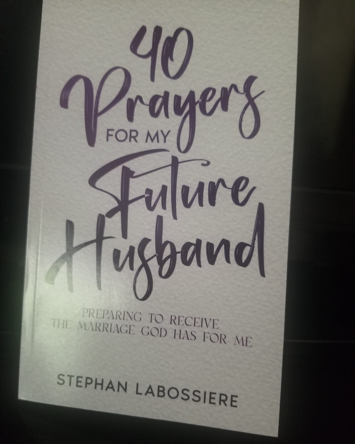 Customer photo review of 40 Prayers for My Future Husband (Paperback)