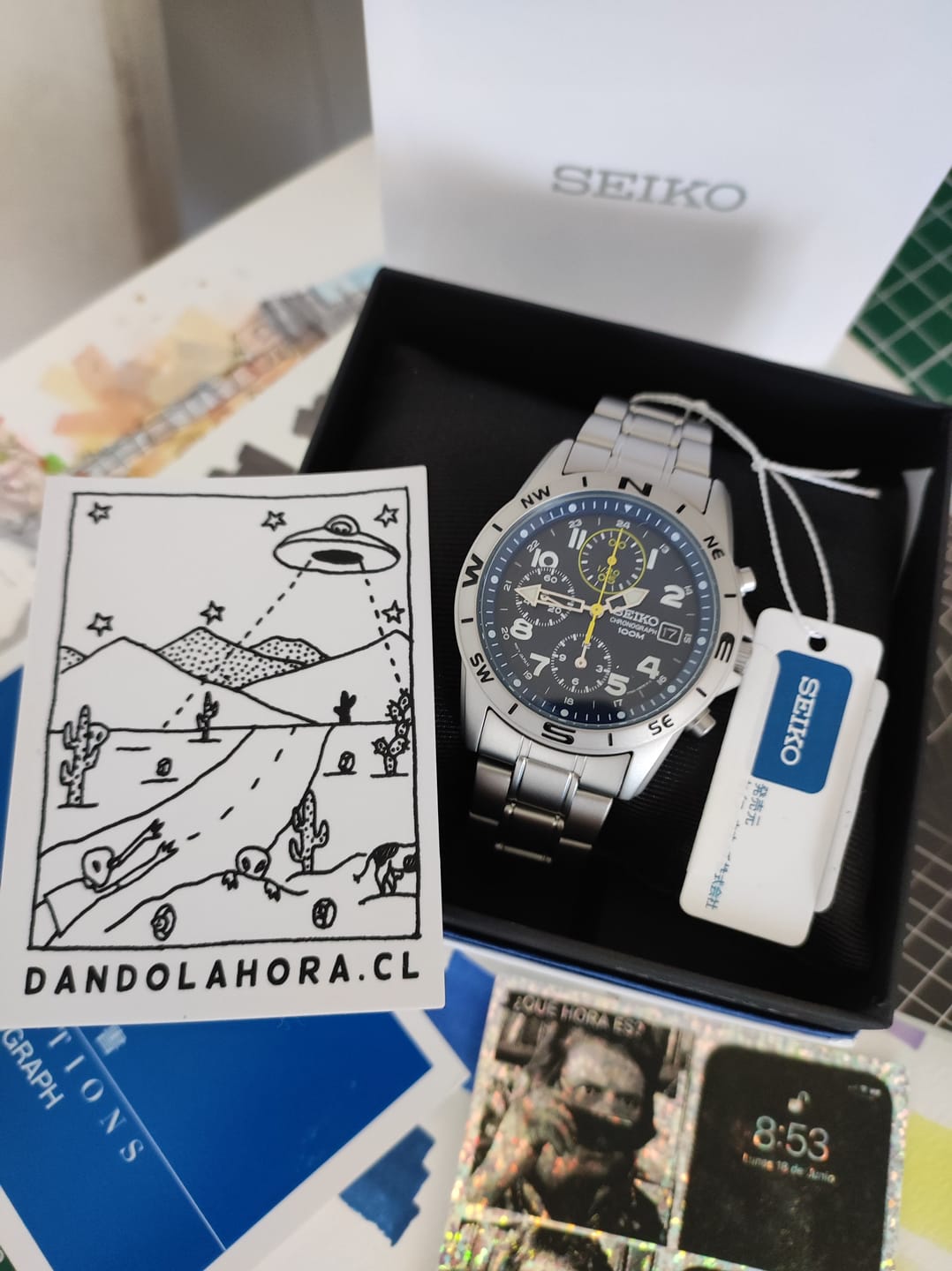 Customer photo review of Reloj Seiko Chronograph SND379P1 Quartz Acero JDM 39mm