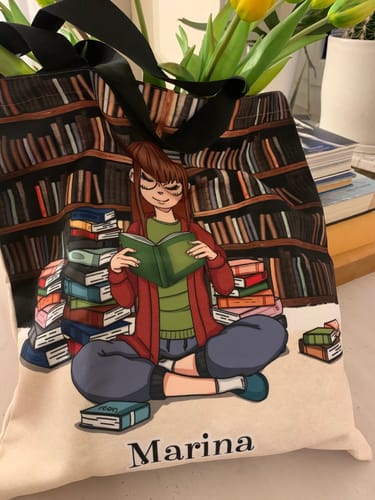Customer photo review of Tipa da libri - Borsa shopper personalizzata
