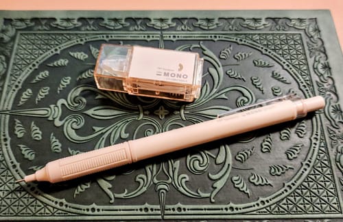 Customer photo review of Tombow Mono Graph Lite Mechanical Pencil - Mineral Colors