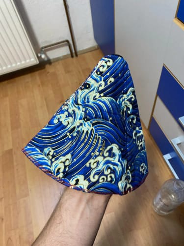 Customer photo review of JDM Fabric Blue Waves Gear Shift Boot