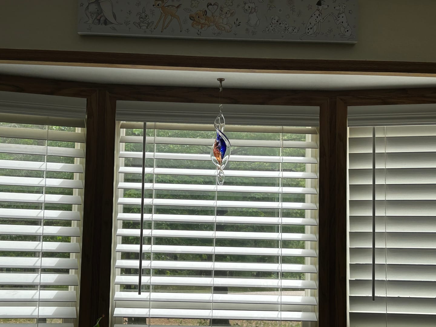 Customer photo review of Dichroic Spinner Suncatcher with Infused Cremains