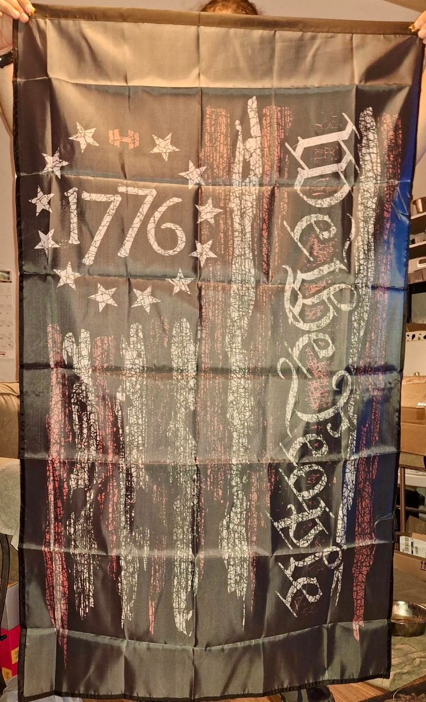 Customer photo review of We The People 1776 Flag