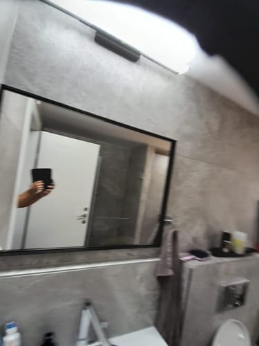 Customer photo review of מראה לפי מידה פינות ישרות