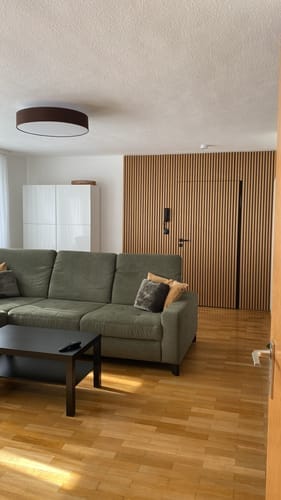 Customer photo review of Akustikpaneele Rustikale Eiche - 300 cm x 60 cm